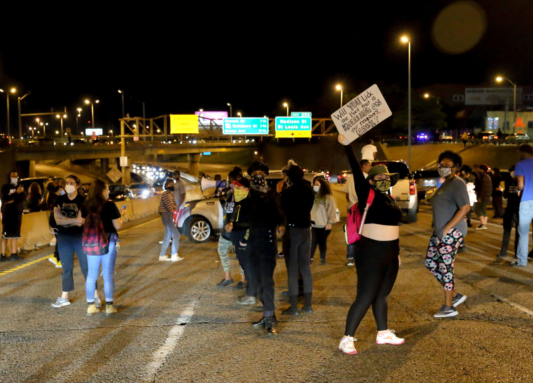 Protesters march St. Louis streets in solidarity with Minneapolis